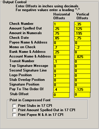 output control