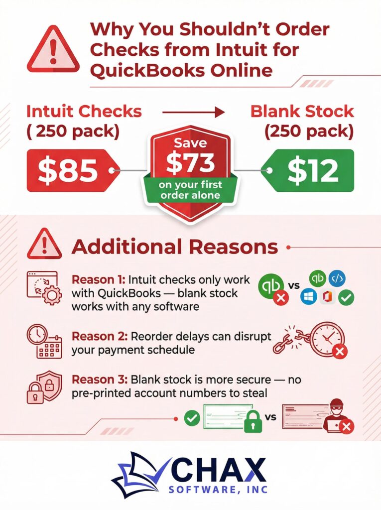QuickBooks Online Checks: Why You Shouldn't Order from Intuit