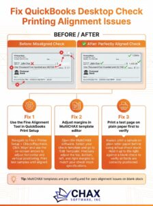 How to Fix Check Printing Alignment Issues in QuickBooks Desktop for Good