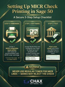 Setting Up MICR Check Printing in Sage 50