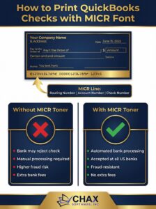 How to Print QuickBooks Checks with a MICR Font (and Why You Need To)
