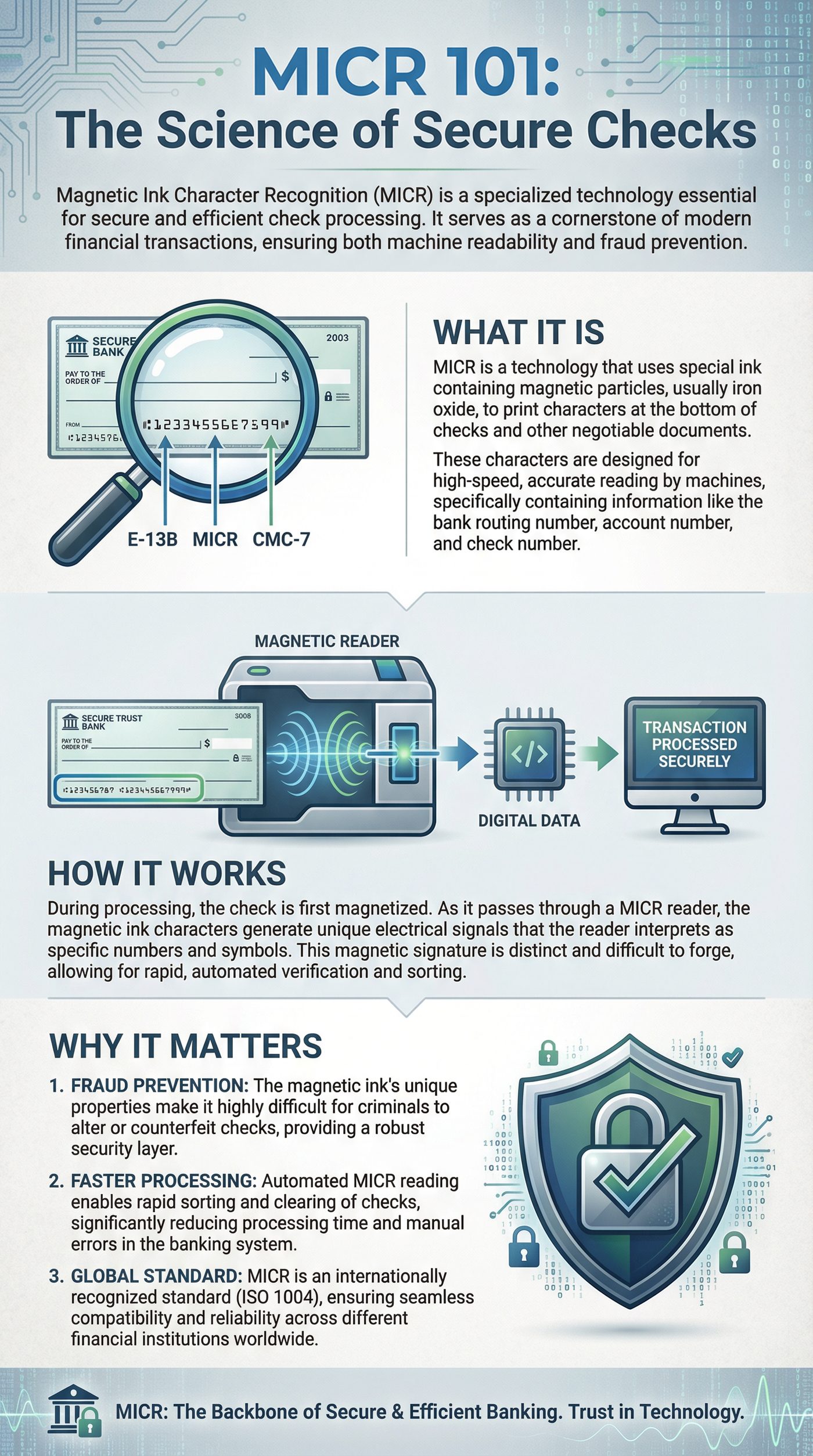 What is MICR Toner and Why Your Business is at Risk Without It 2 MICR 101: The Science of Secure Checks