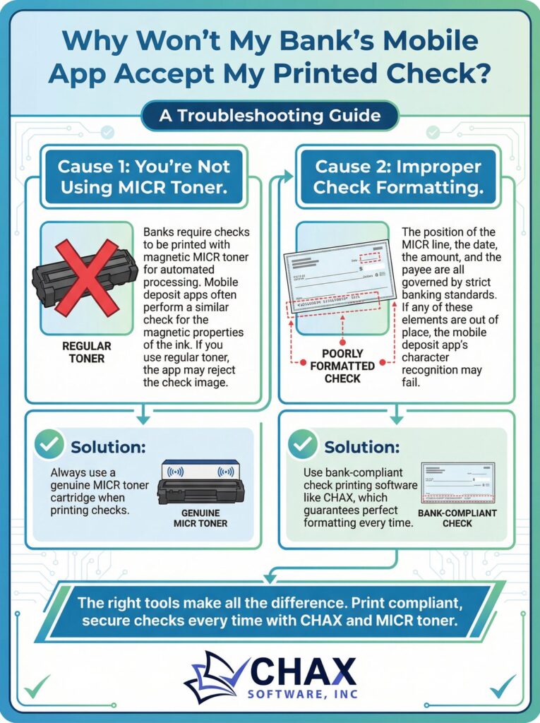 mobile deposit fail infographic c c